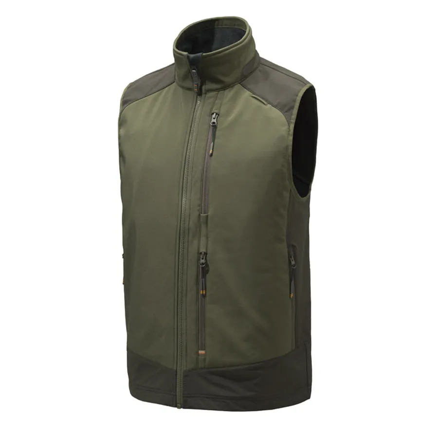 Clearance Sale Now Beretta Butte Softshell Vest Moss / Brown Bark