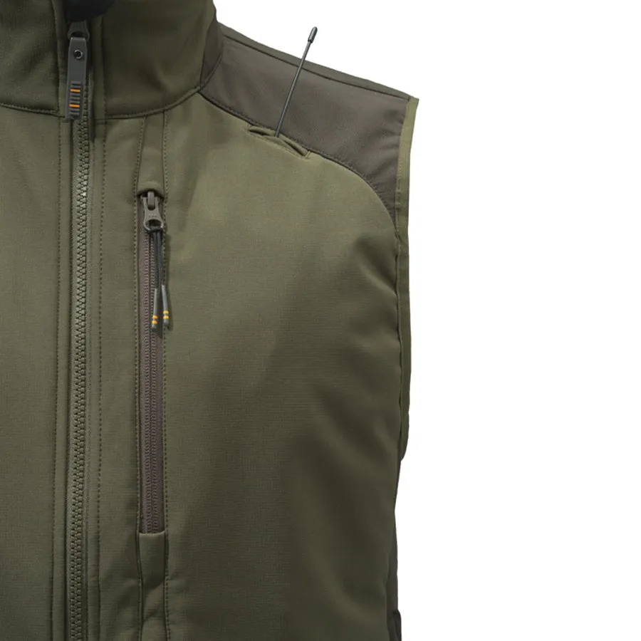 Special Price Today Beretta Butte Softshell Vest Moss / Brown Bark