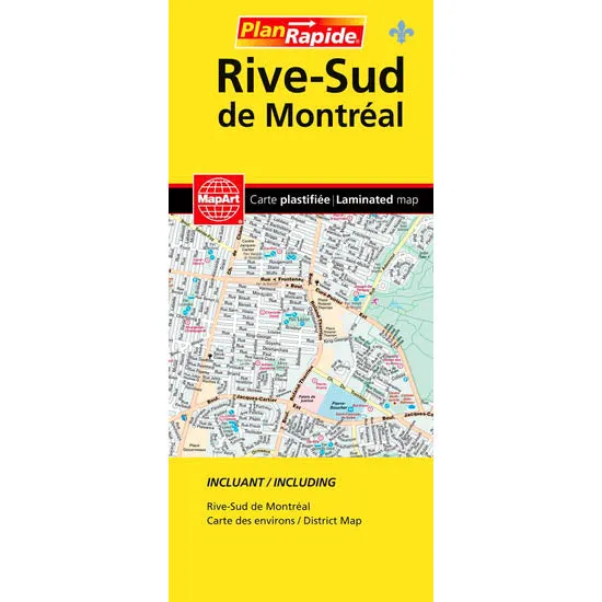 MustHave Deals Rive-Sud De Montral Laminated Map