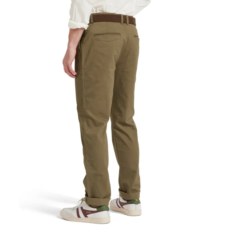Schoffel Chichester Mens Chino Trousers - Dark Khaki Green Weekend Sale Special Flash Discount Today