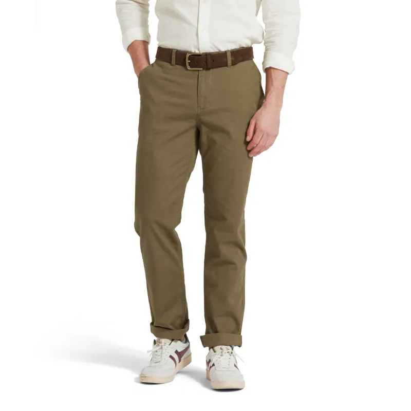 Schoffel Chichester Mens Chino Trousers - Dark Khaki Green Hot Savings Alert Mega Sale Now
