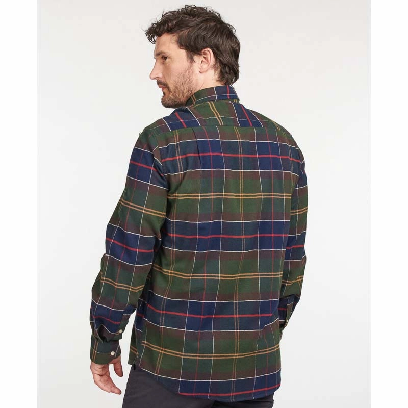 Gift Sale Event Hot Deal Alert Barbour Hogside Tartan Mens Cotton Regular Fit Shirt - Classic Tartan