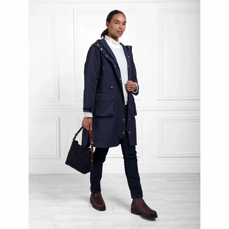 Clearance Steal Today Fairfax & Favor Cressida Ladies Rain Coat - Navy