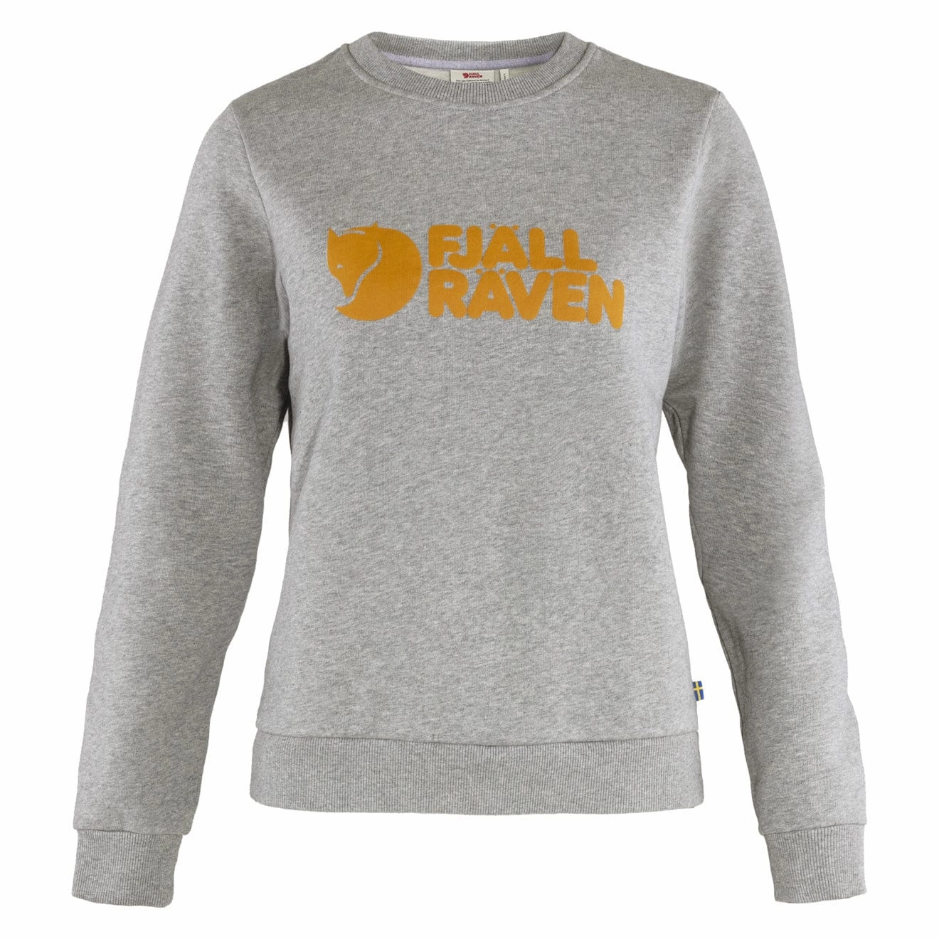 Fjallraven Womens Logo Sweater Grey Melange Limited Time Hot Deal