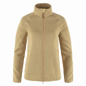 Today Only Special Fjallraven Womens Ovik Fleece Zip Sweater Dune Beige