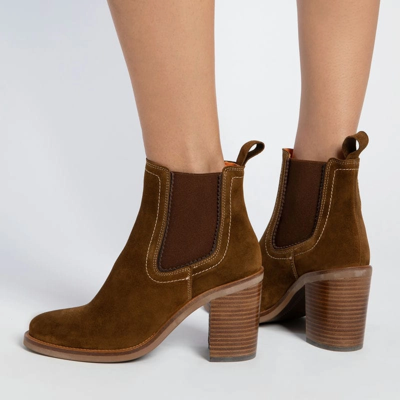 Today Only Special Dont Miss Todays Deal Penelope Chilvers Paloma Rociera Suede Ladies Ankle Boot - Peat