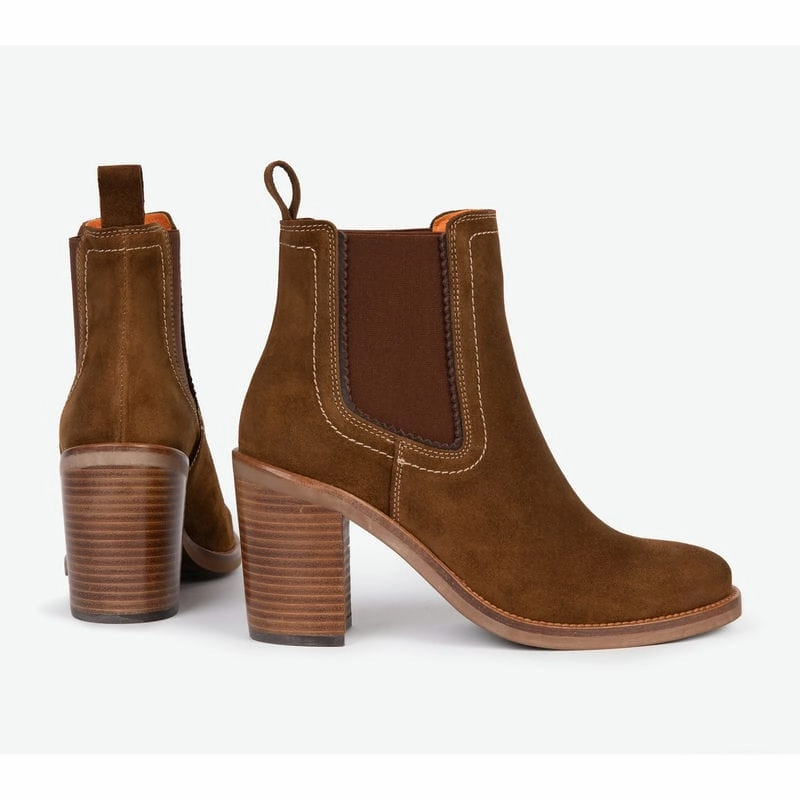 Penelope Chilvers Paloma Rociera Suede Ladies Ankle Boot - Peat Best Price Online
