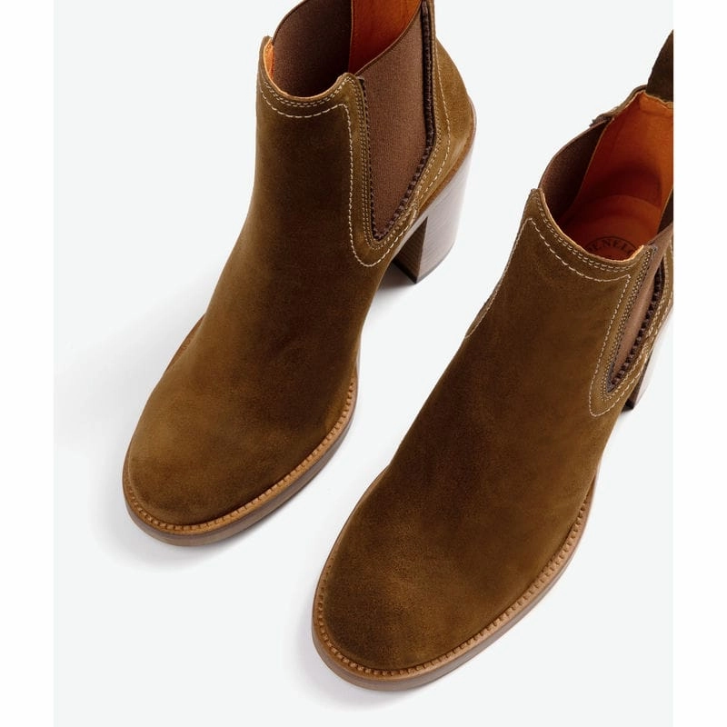 Shop Save Big Gift Ideas Galore Penelope Chilvers Paloma Rociera Suede Ladies Ankle Boot - Peat