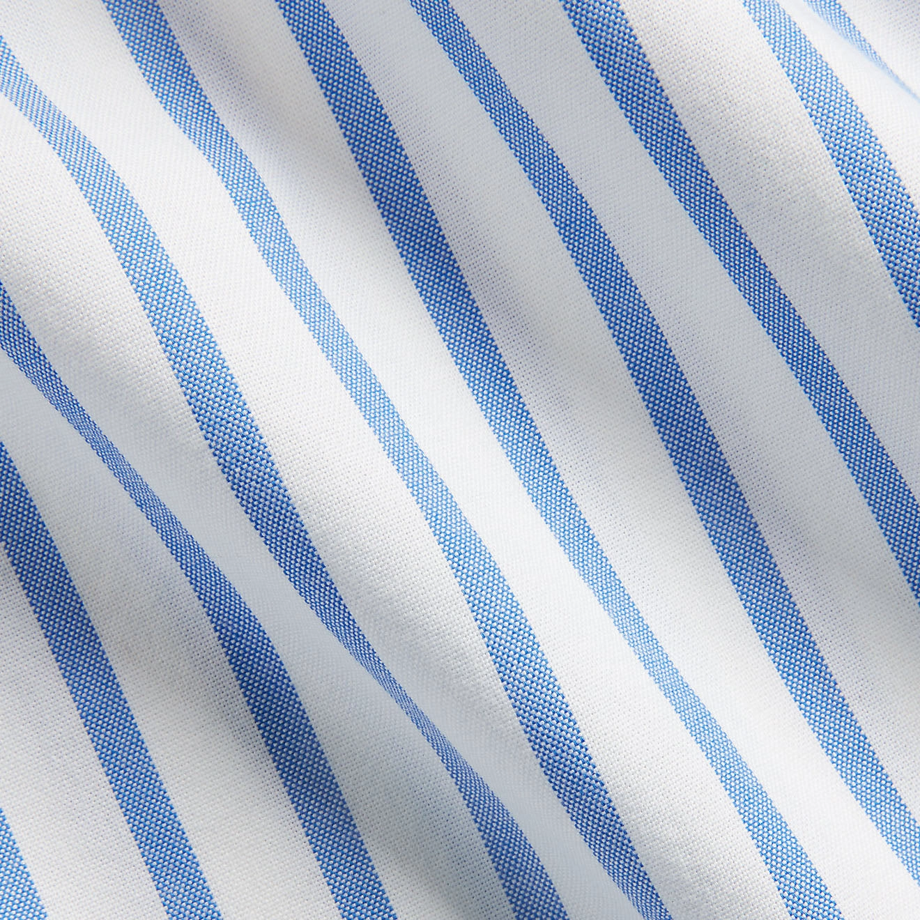 Polo Ralph Lauren Custom Fit Striped Oxford Shirt Blue / White Hot Offer Frenzy