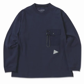 Weekend Specials And Wander Heavy Cotton Pocket L/S Tee Navy