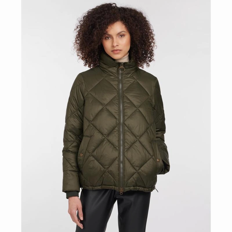 Steal Todays Offer Shop the Savings Now Barbour Alness Ladies Quilted Jacket - Sage/Ancient