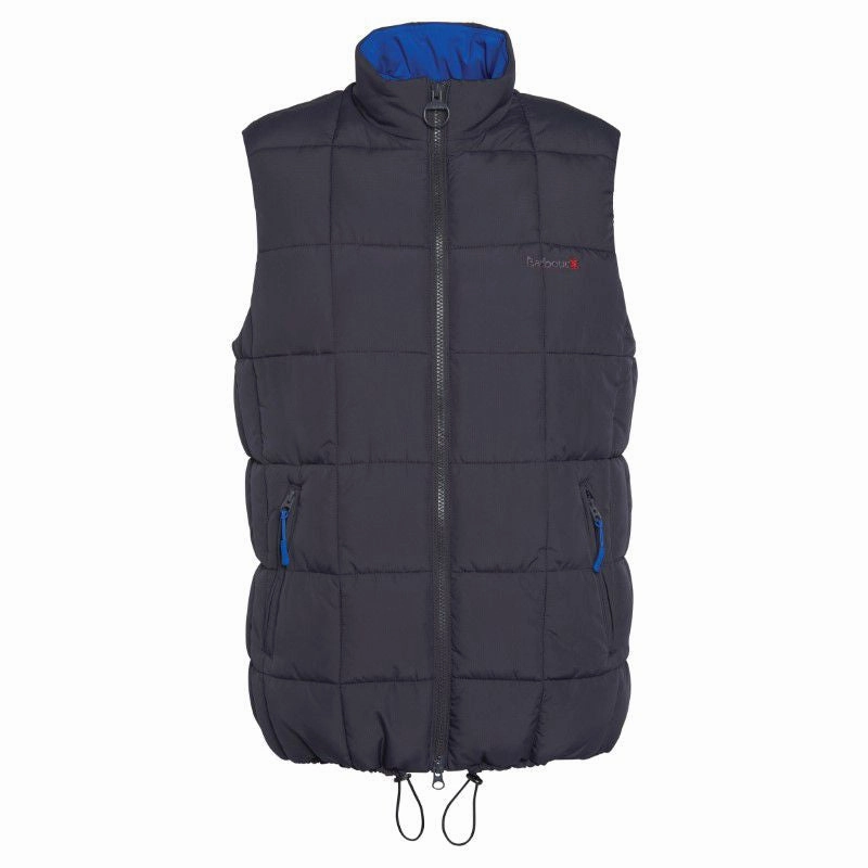 Barbour Benton Mens Gilet - Black Carbon Biggest Savings Now