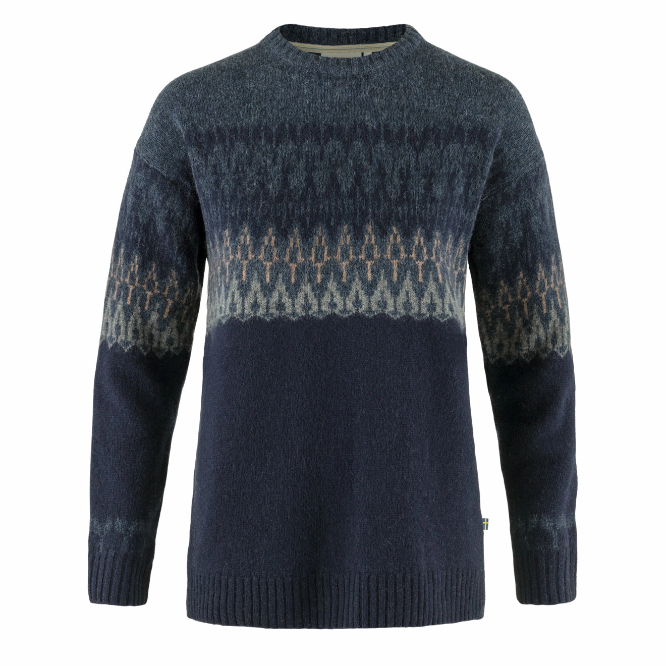 Shop Grab Savings Fjallraven Womens Ovik Path Knit Dark Navy / Navy