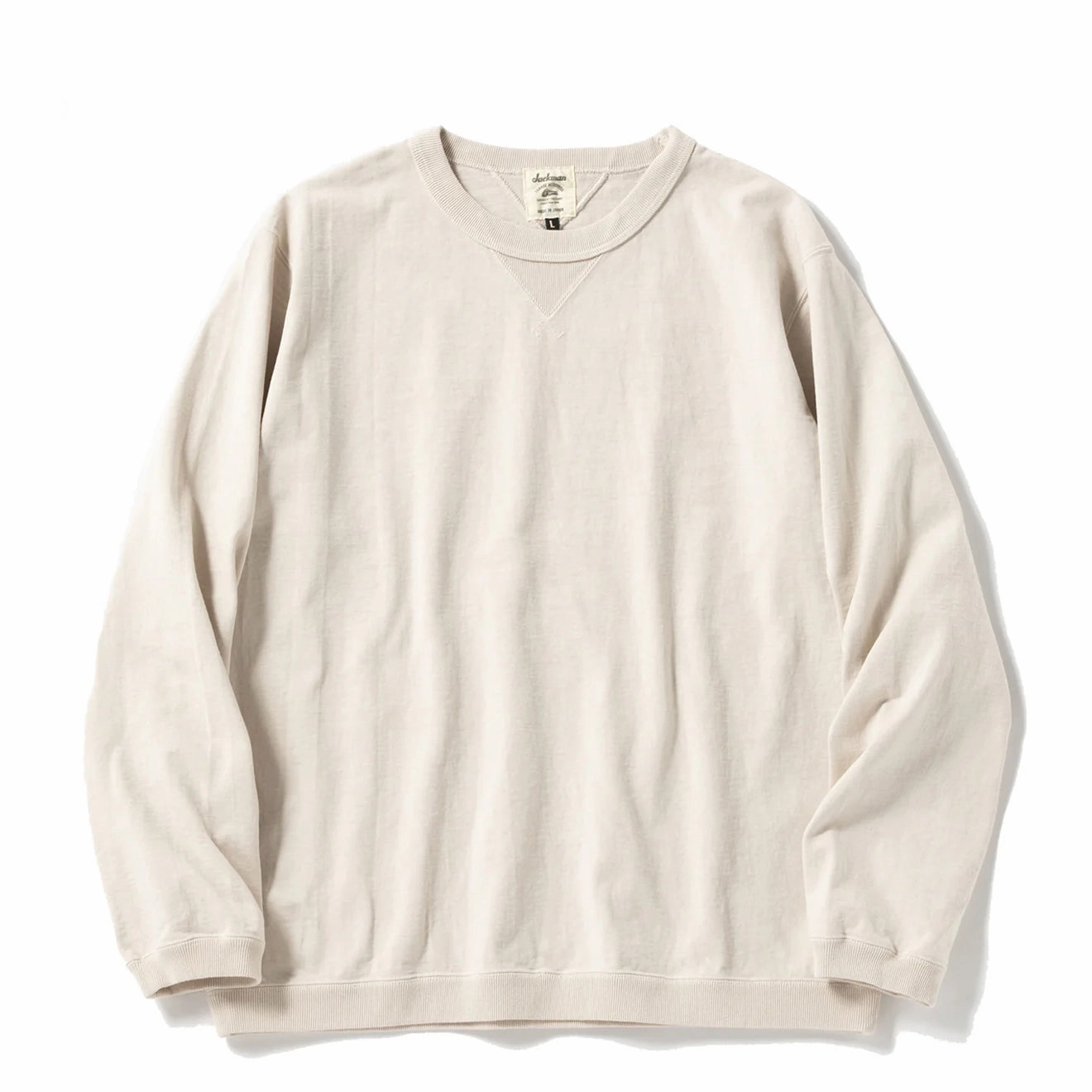 Jackman Dotsume Rib L/S T-Shirt Birch Shop Smart Save Daily Special Offer