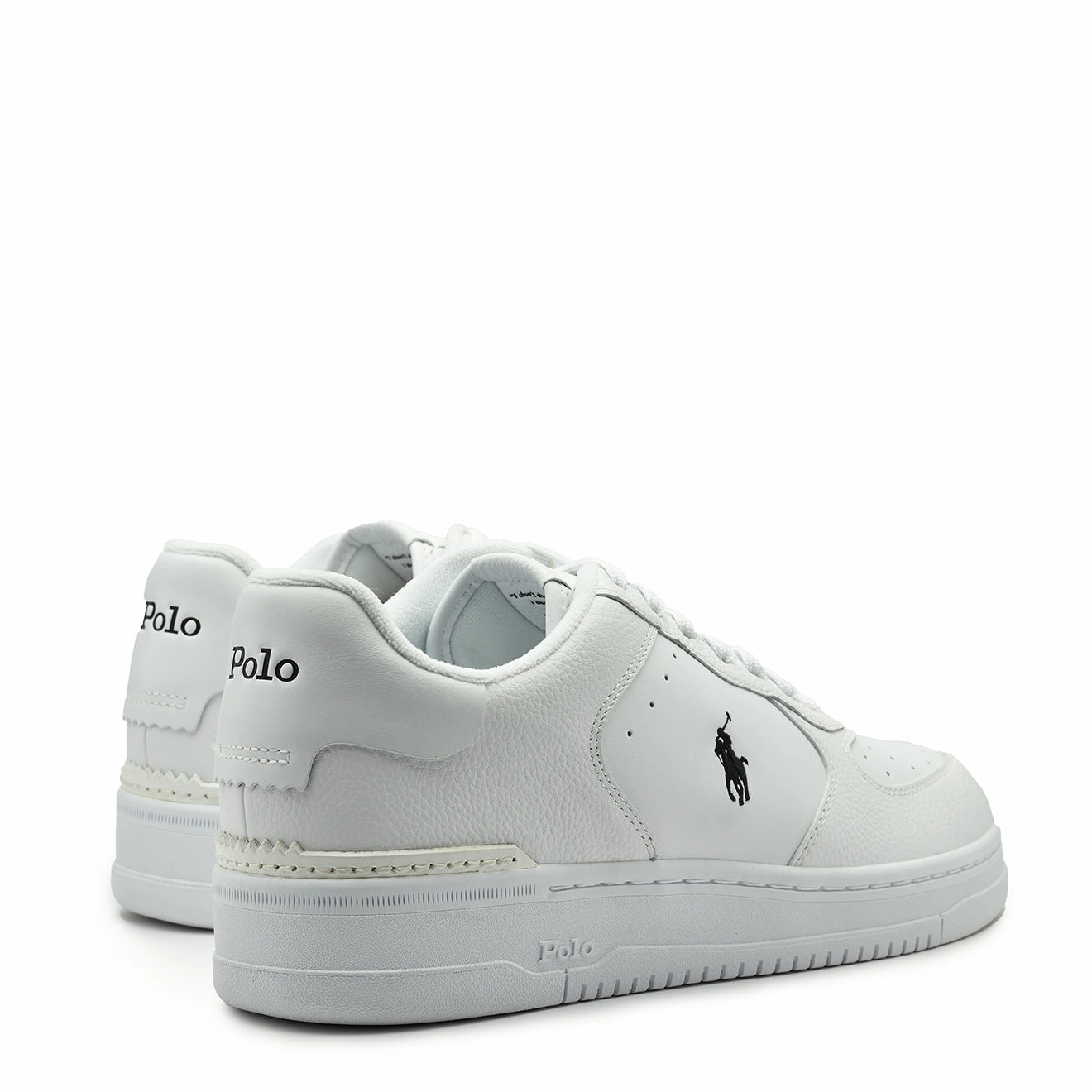 Weekend Specials MustHave Deals Polo Ralph Lauren Masters Court Leather Trainer White / Black