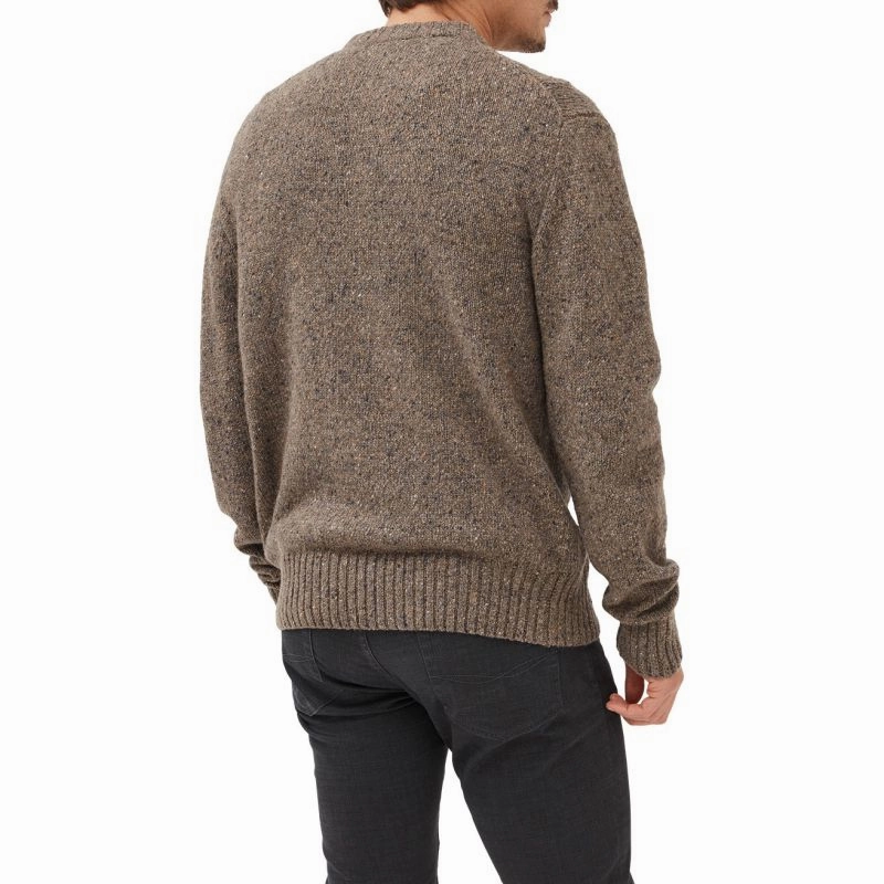 Rodd & Gunn Cox Road Mens Merino Alpaca Jumper - Gravel Shop Now Save