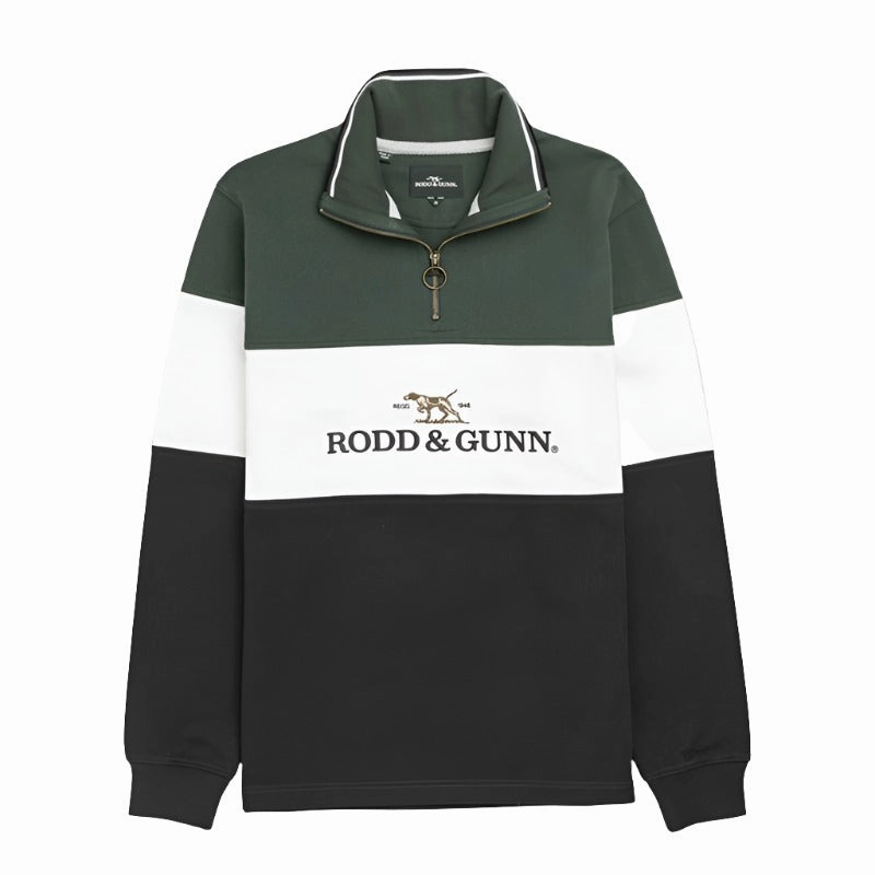 Rodd & Gunn Foresters Peak 1/4 Zip Jumper - Forest Save Big Today