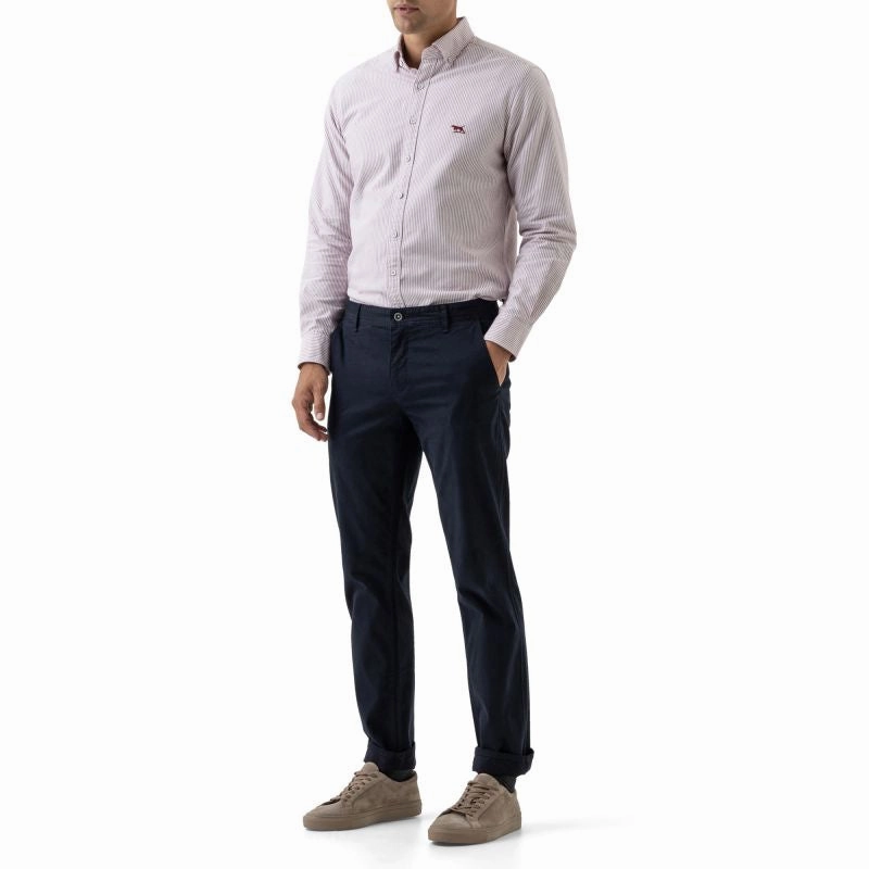 Rodd & Gunn Gunn Oxford Stripe Mens Sports Fit Shirt - Port Dont Wait Save Today