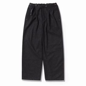 And Wander Womens Rewool Tweed Wide Pants Dark Gray Clearance Blowout Clearance Event Today