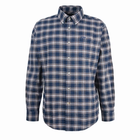 Dont Wait Save Barbour Bowburn Regular Checked Shirt Navy Marl