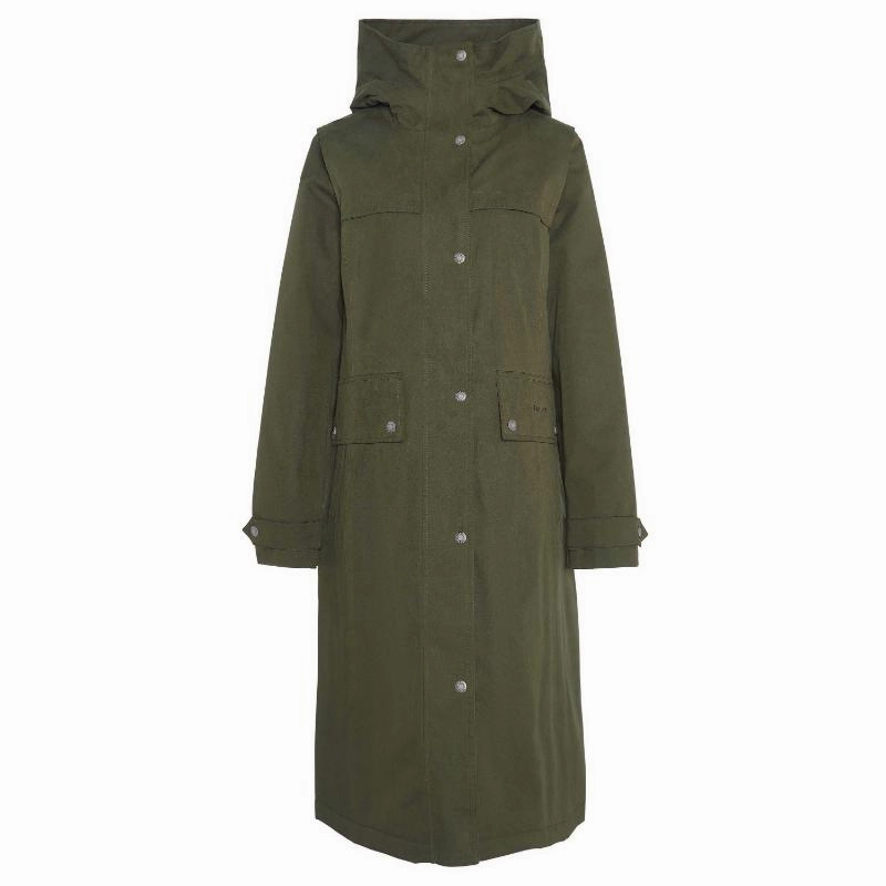 Barbour Redway Waterproof Ladies Jacket - Olive/Classic Instant Discount