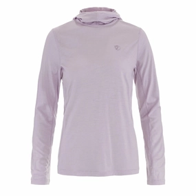 Fjallraven Womens Abisko Wool Sun-Hoodie Lavender Mist Weekend Specials