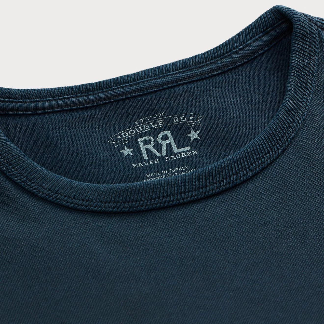 Rrl By Ralph Lauren Relaxed Fit Heavyweight Jersey T-Shirt Dark Navy Surprise Discount Today Special Savings Today