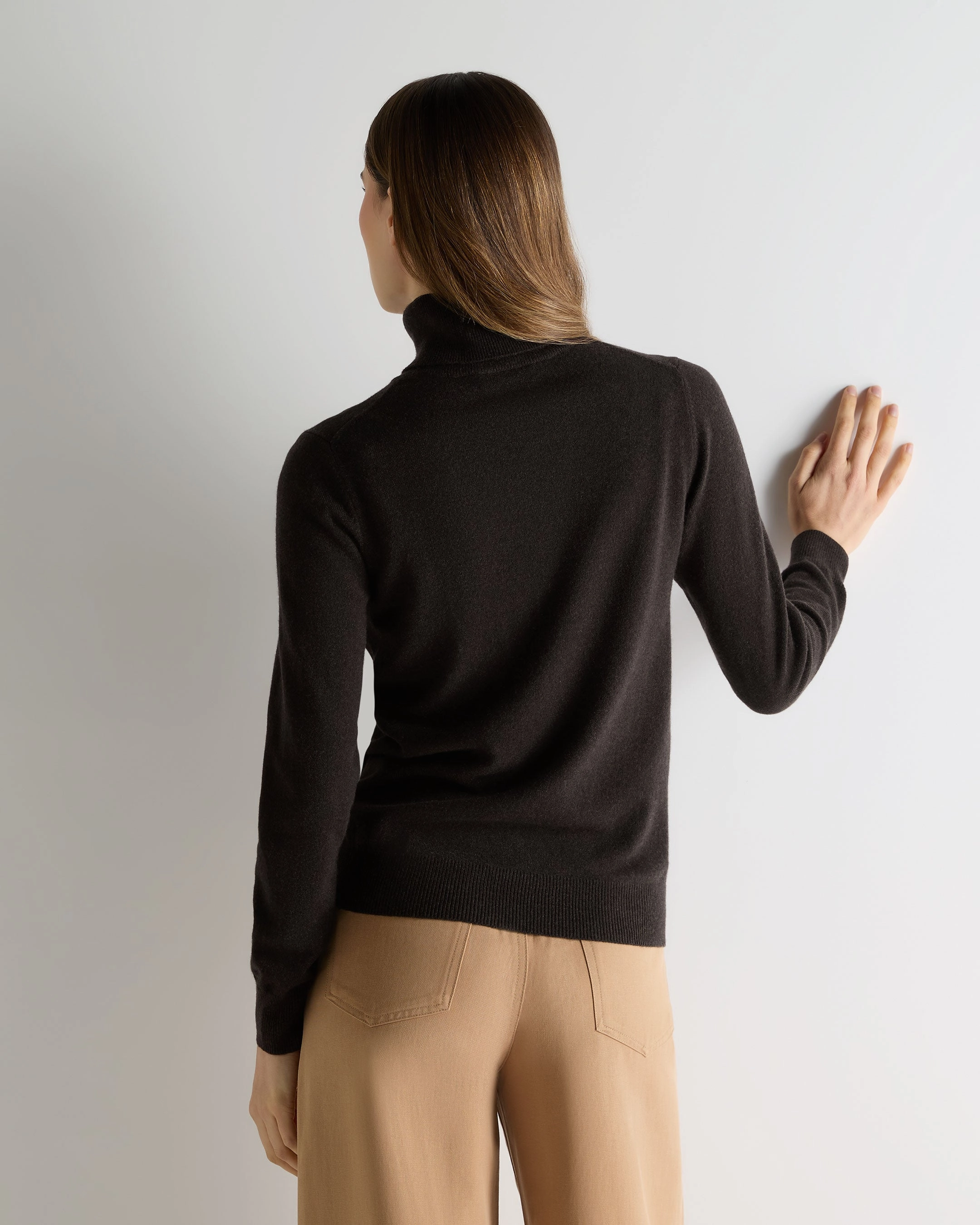Hot Offer Ending Soon Gift Ideas Galore Women'S Luna Roll Neck Cashmere Jumper Chocolate Brown