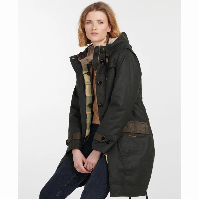 Flash Sale Alert Barbour Avoch Ladies Wax Jacket - Sage/Ancient