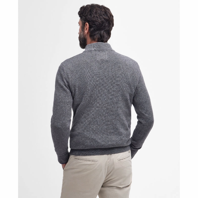 Flash Sale Alert Now Barbour Firle Cotton Cashmere Mens 1/4 Zip Jumper - Grey Marl