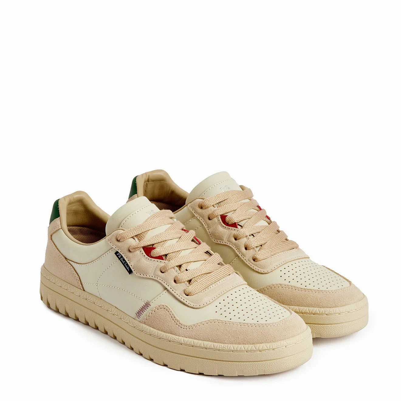 Paul Smith Shoe Ellis White Green Tab White Sale Ending Soon