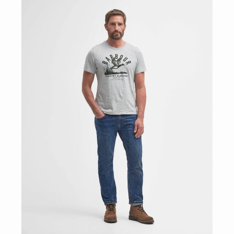 Barbour Country Clothing Mens Tee - Grey Marl Online Deal Frenzy Trending Hot Picks