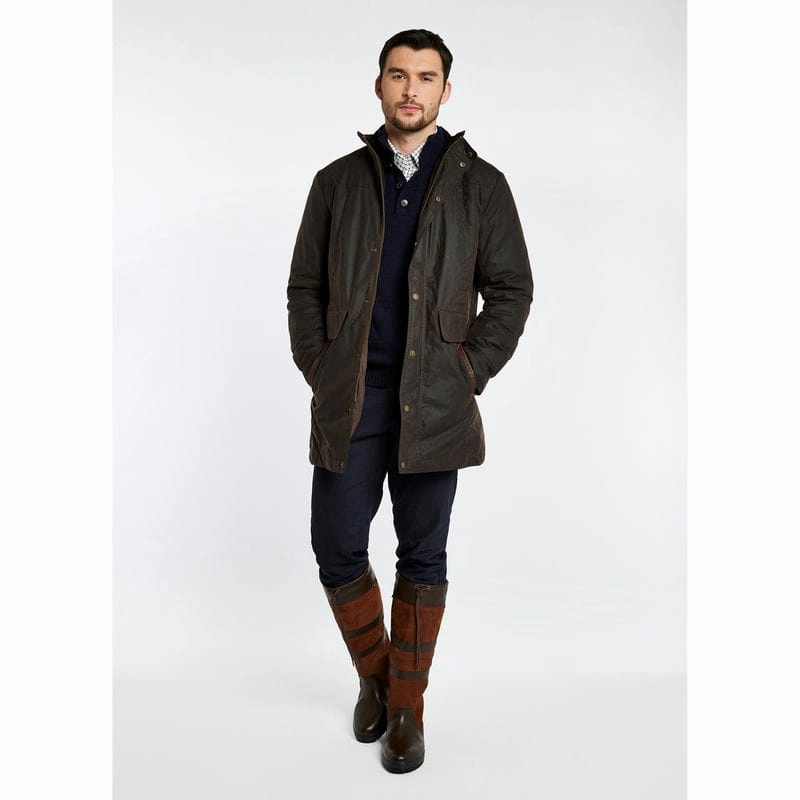 Shop Grab Savings Dubarry Chalkhill Wax Mens Jacket - Java