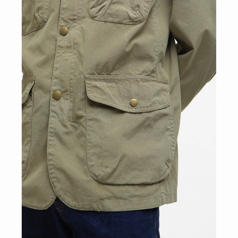 Barbour Ogston Mens Casual Jacket - Bleached Olive Clearance Alert Now