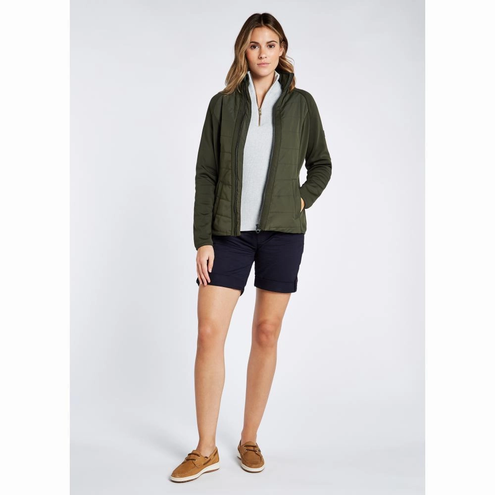 Big Sale Today Dubarry Emerald Hybrid Ladies Primaloft Jacket - Pesto
