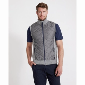 Shop Save Today Holebrook Conny Windproof Mens Gilet - Light Grey Melange