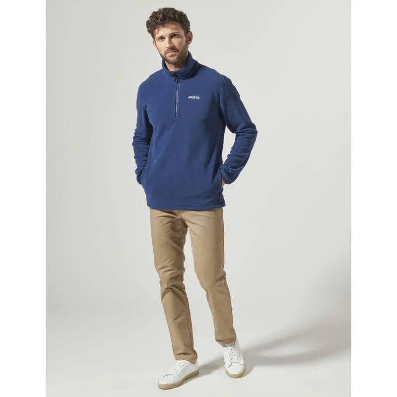 Musto Snug 2.0 Mens Polartec 1/4 Zip Fleece - Dark Cobalt Instant Deal Today