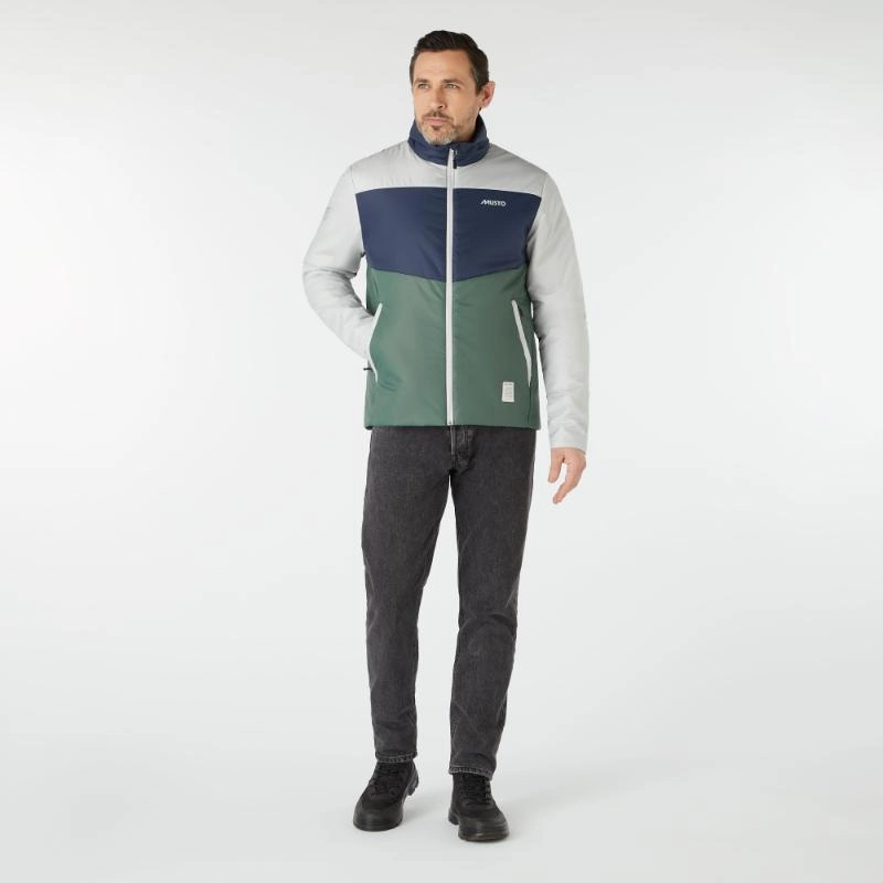 Musto 64 Primaloft Mens Jacket - Duck Green/Platinum Hot Price Drop Surprise Offer Now