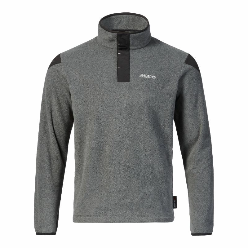 Musto Snap Pt Pullover Mens Fleece Jumper - Dark Grey Marl Grab Your Savings