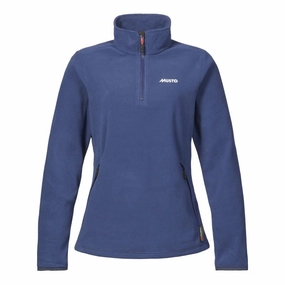 Todays Mega Savings Musto Snug Ladies Polartec 1/4 Zip Fleece - Dark Cobalt