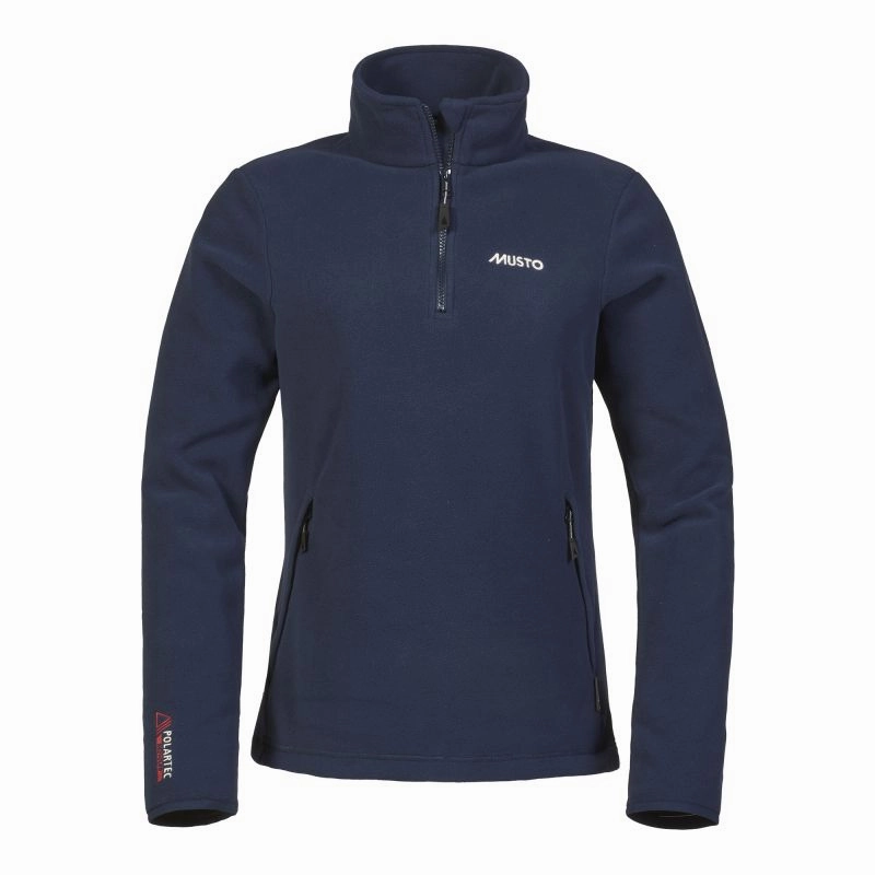 Musto Snug Ladies Polartec 1/4 Zip Fleece - Navy Dont Miss Todays Deal