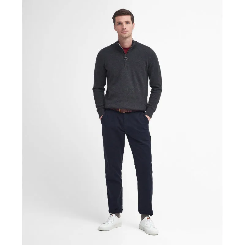Today Only Savings Barbour Washed Stretch Twill Tailored Fit Mens Trousers - Dark Navy