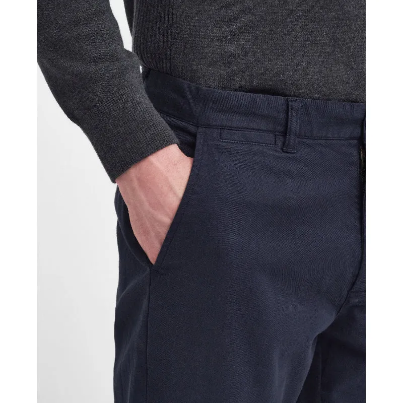 Hot Offer Frenzy Barbour Washed Stretch Twill Tailored Fit Mens Trousers - Dark Navy