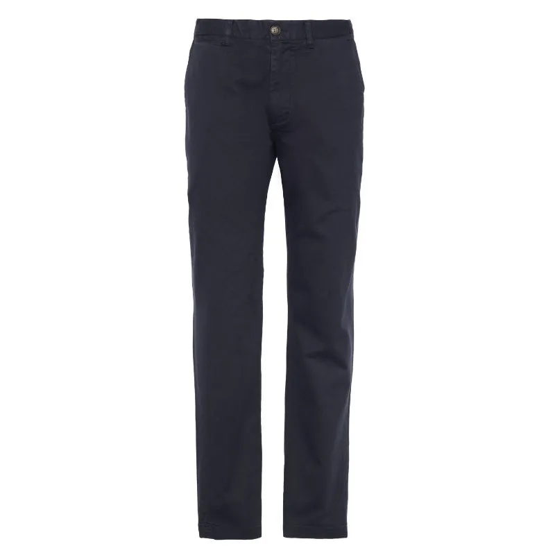 Barbour Washed Stretch Twill Tailored Fit Mens Trousers - Dark Navy Shop Now Save Limited Offer Alert