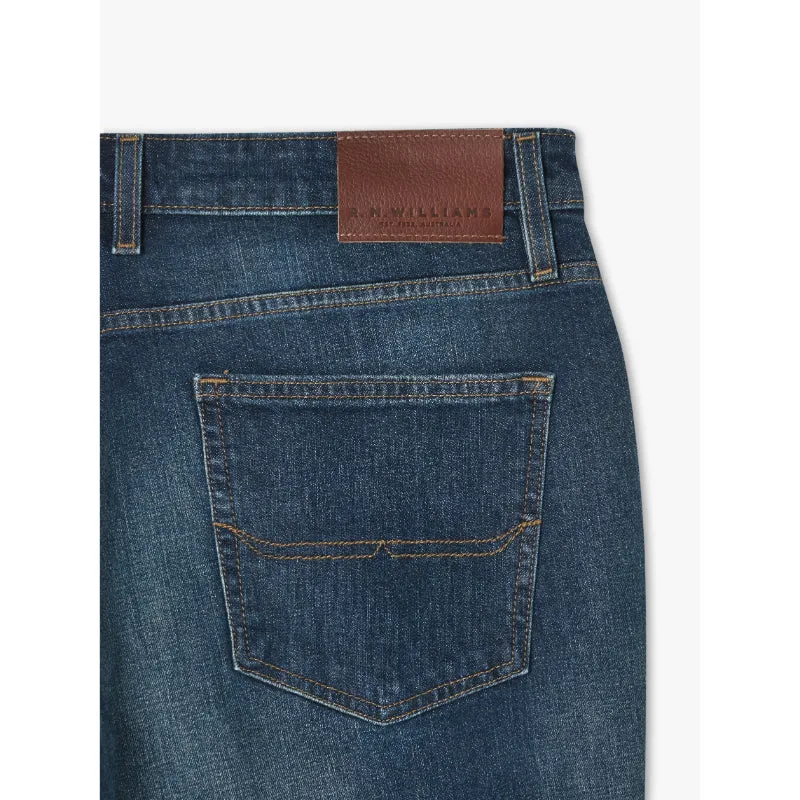 R.M.Williams Mens Ramco Denim Jeans - Med Wash Mega Discount Event Trending Offer Today