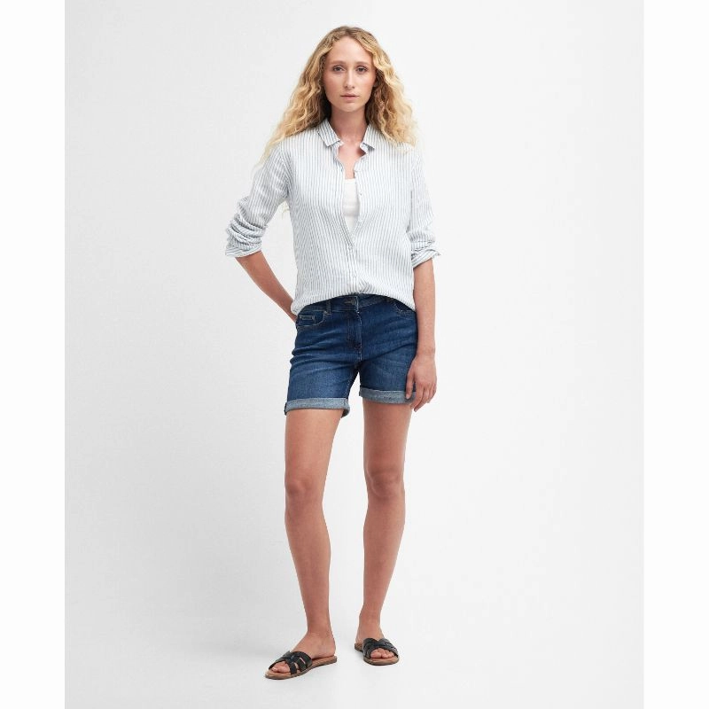 Barbour Marine Ladies Shirt - Chambray Stripe Grab It Fast
