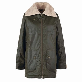 Barbour Pine Ladies Wax Jacket - Archive Olive Hot Offer Event Big Savings Alert
