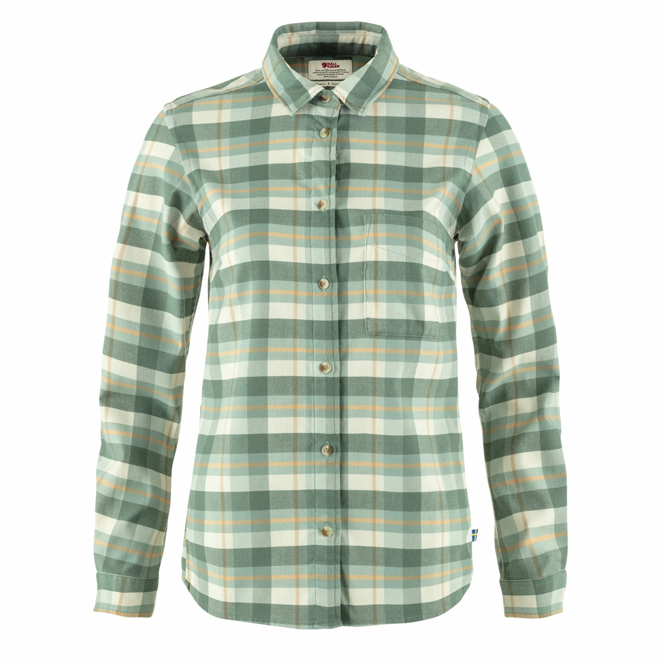 Fjallraven Womens Singi Fjall Shirt Patina Green / Chalk White Dont Miss Todays Deal Todays Hot Savings