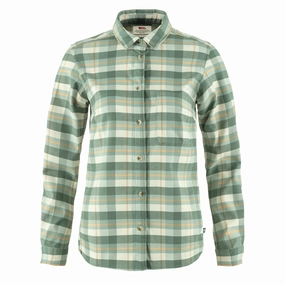 Fjallraven Womens Singi Fjall Shirt Patina Green / Chalk White Dont Miss Todays Deal Todays Hot Savings
