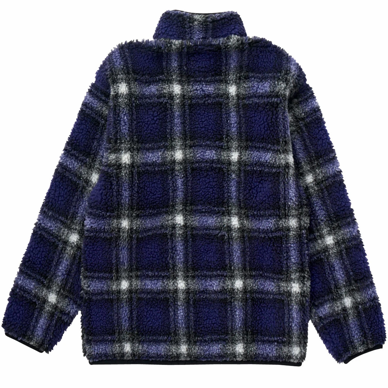 Gramicci Womens Shadow Plaid Sherpa Jacket Purple Shadow Plaid Steal Todays Offer